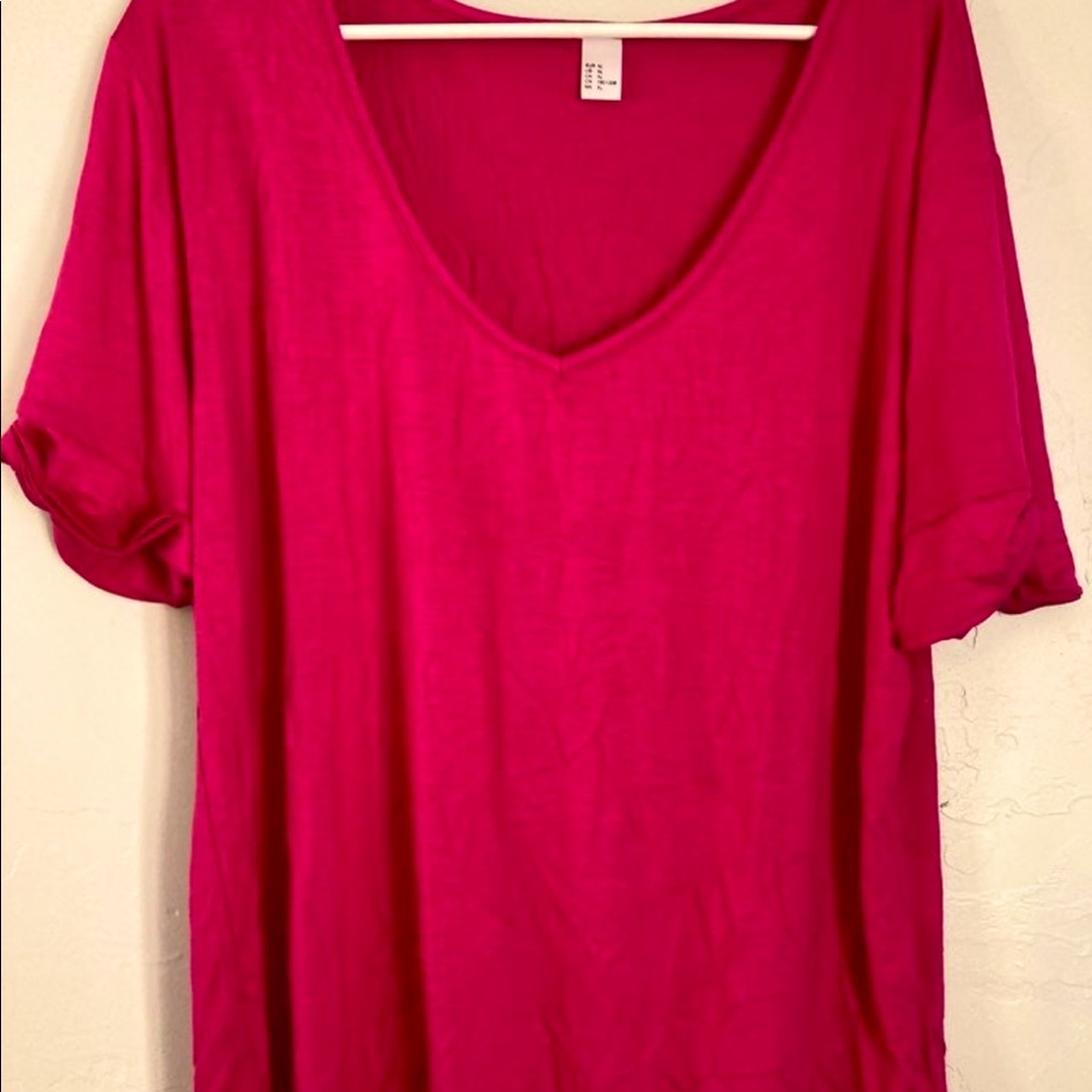 Hot Pink T Shirt XL